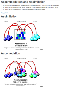 Accomodation and assimliation